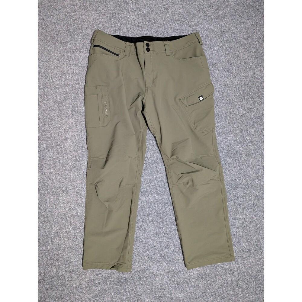 Truewerk T2 Werkpant Mens 38x30 Workwear Cargo Green